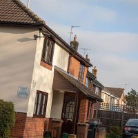 Digital CCTV system installed on side of home