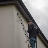 CCTV professional installing digital cctv system
