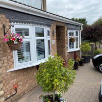 CCTV camera overlooking driveway in Royston, Herts