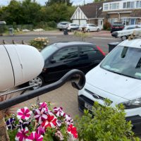 Camera view of front of residential property in Royston, Herts