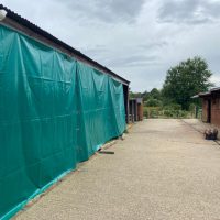 CCTV system overlooking private equestrian stables