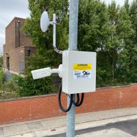 Front view of cctv system