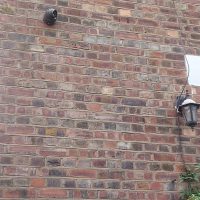 Side of private property with new cctv install